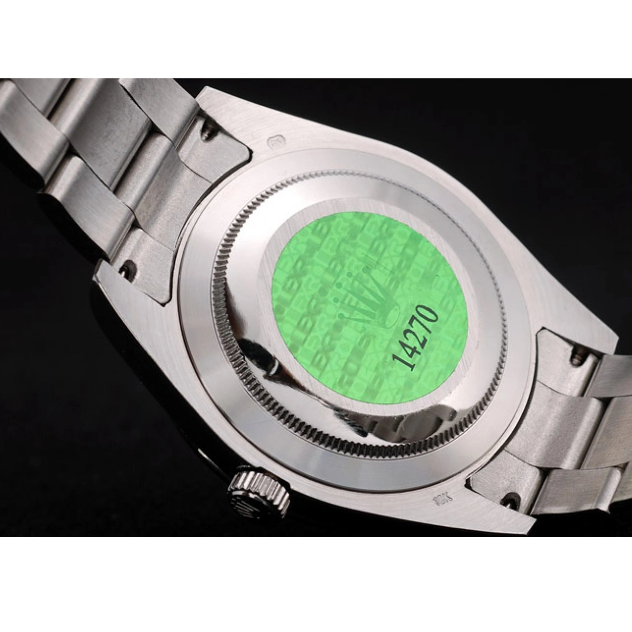 Aaa fake watches Stainless Dial Steel Rolex Black 41984 Explorer Bezel 0611